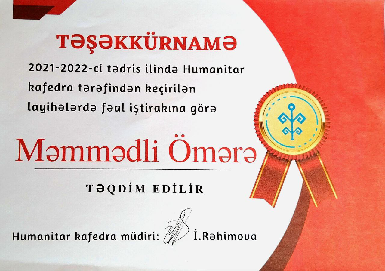 Tədbirlərdə Fəal İştirak