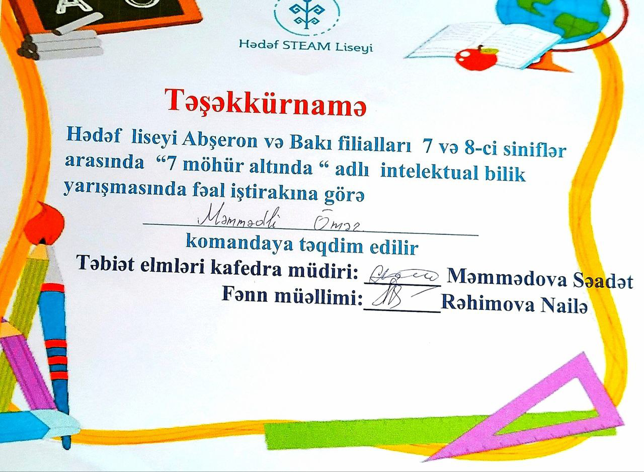 7 möhür altında