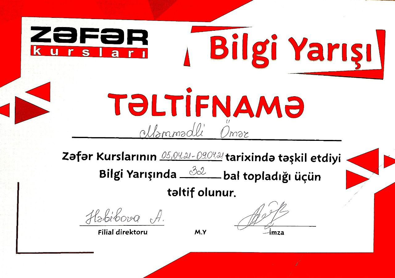 Zəfər Kursları